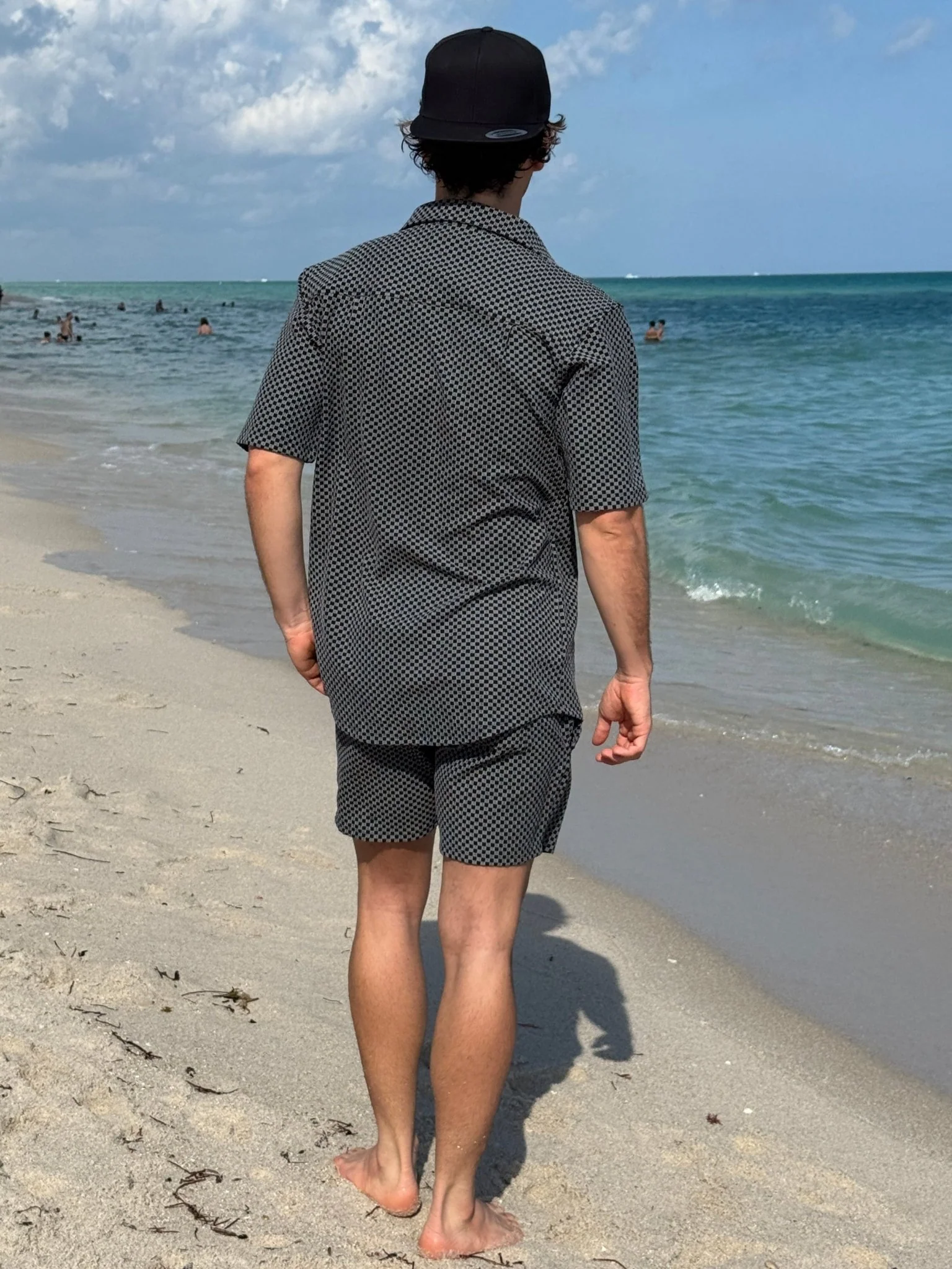 Carlsbad Button Down Shirt - Black Check - Image 3