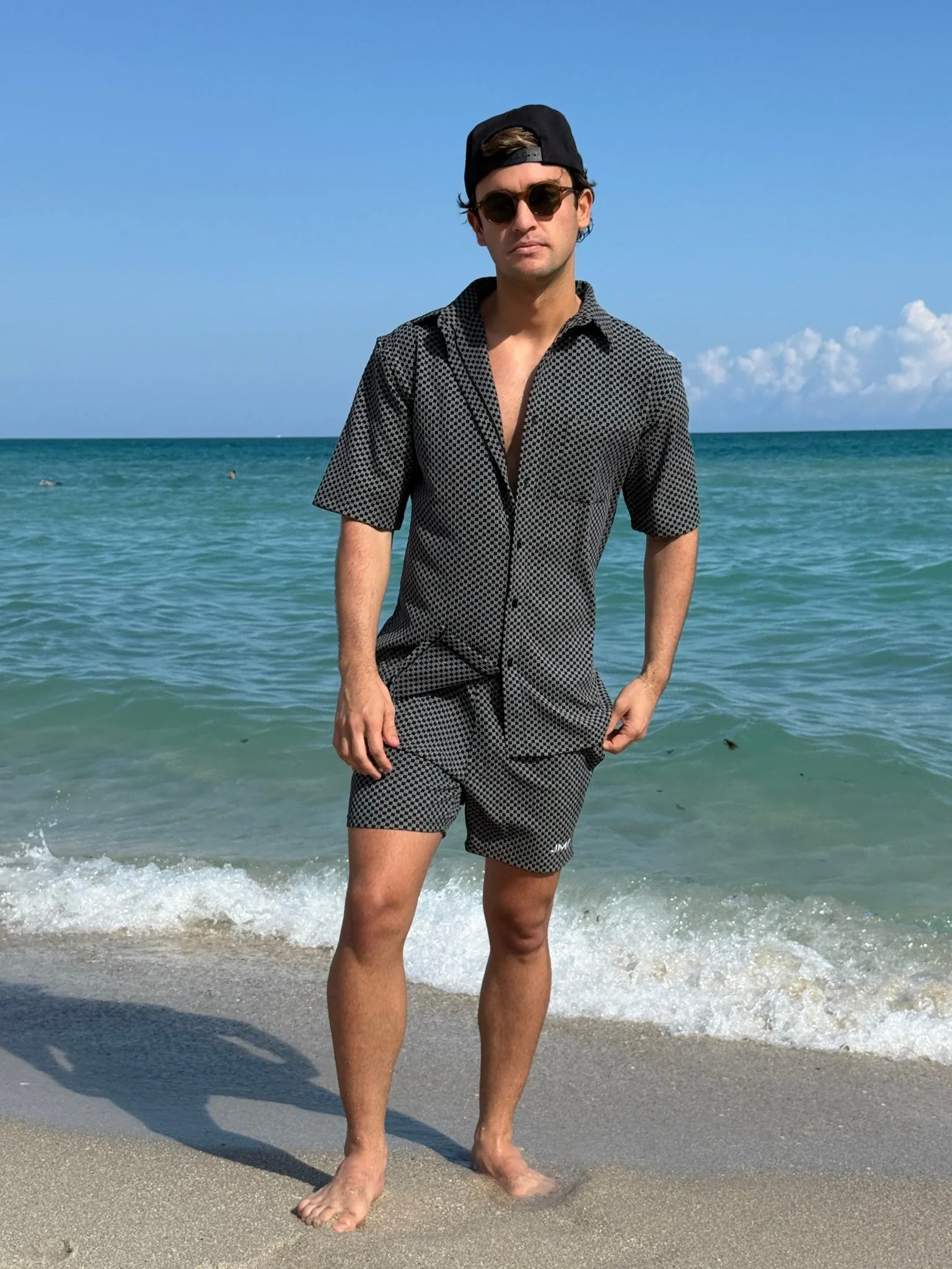 Carlsbad Button Down Shirt - Black Check - Image 6